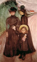 Die Familie auf der Straße, ca. 1903